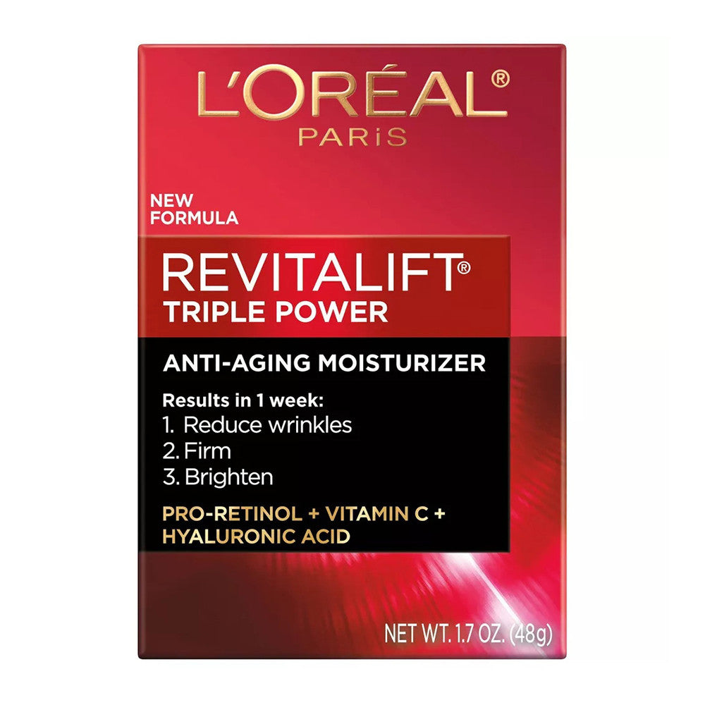 LOreal Paris Revitalift Triple Power Anti Aging Moisturizer, 1.7 Oz